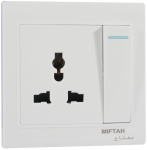 13 A 3 Pin Universal Socket + Switch