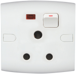 15 A Pin Round Socket + Switch