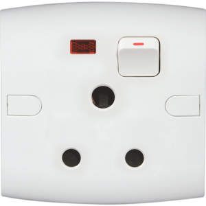 15 A Pin Round Socket + Switch