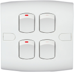 4 Gang 1 Way Switch