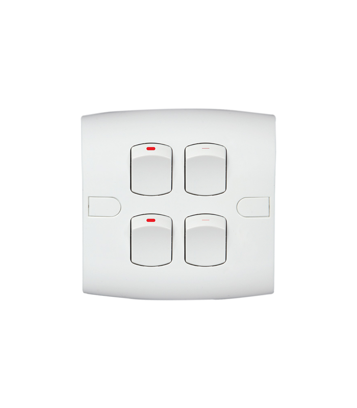 4 Gang 1 Way Switch 4 Gang 1 Way Switch - Image 1